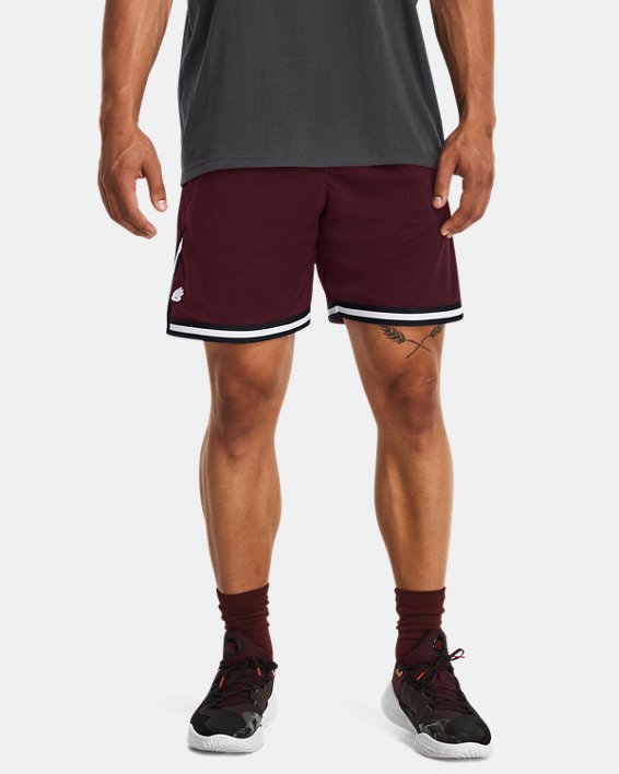 Men's Curry Mesh Shorts in Maroon image number 0